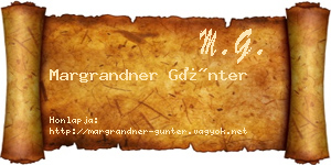 Margrandner Günter névjegykártya